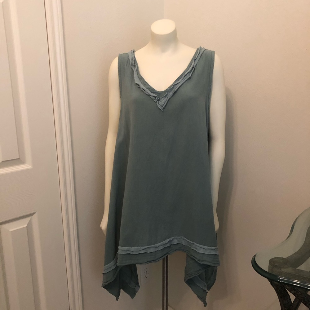 Oh My Gauze Green Top